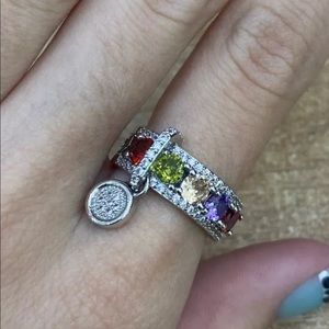 New Luxury 925 Silver Beautiful Diamond Cool Ring